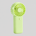 Green Compact Mini Handheld Fan With Powerful Airflow For Travel And Dorm Use